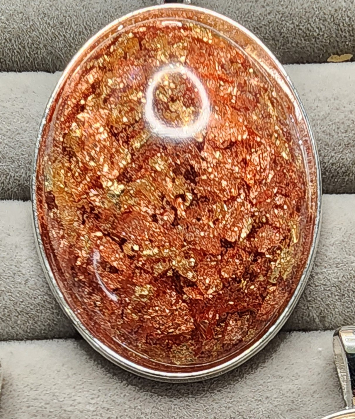 Memorial Necklace Pendant XL Bezel (Cremation Ashes)