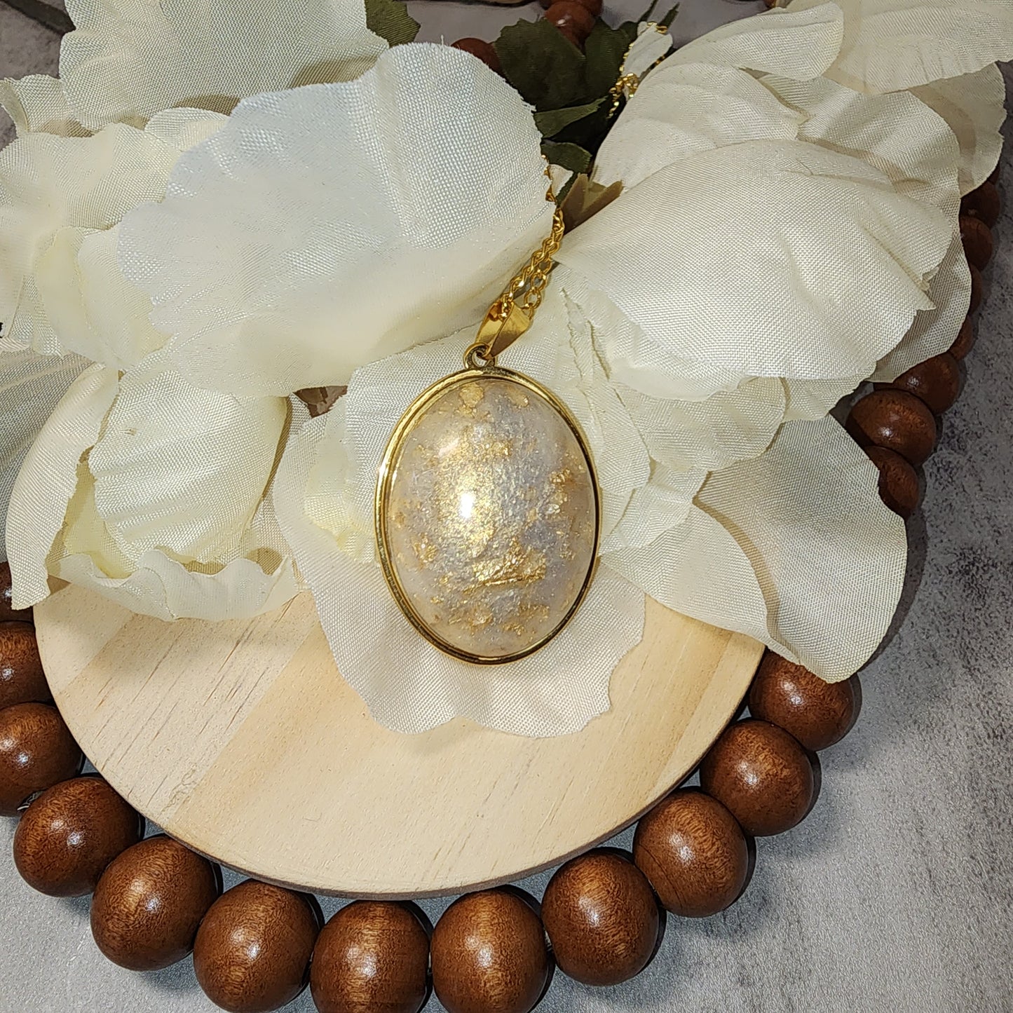 Memorial Necklace Pendant XL Bezel (Cremation Ashes)