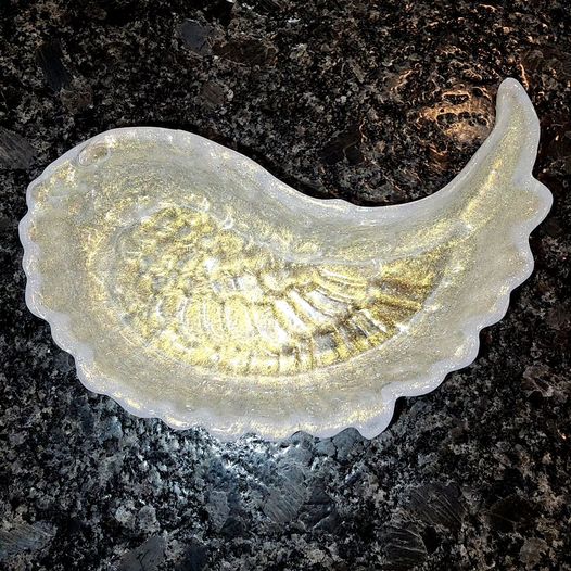 Memorial Keepsake Angel Wing Tray/Dish