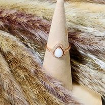 Memorial Teardrop Ring (Multiple Options) (Any color stone possible)