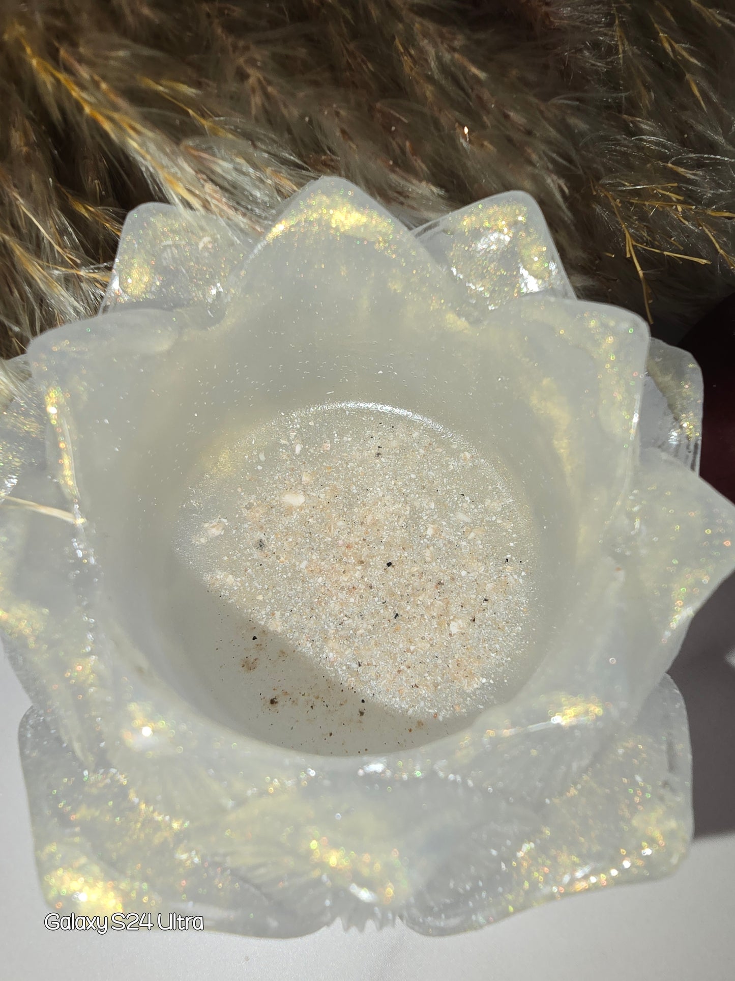 Memorial Keepsake Buddah with Lotus Tealight Candle holder (Med)(Colors can be customized)
