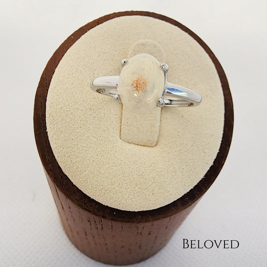 Memorial Ring "Beloved" (made with cremation ashes)