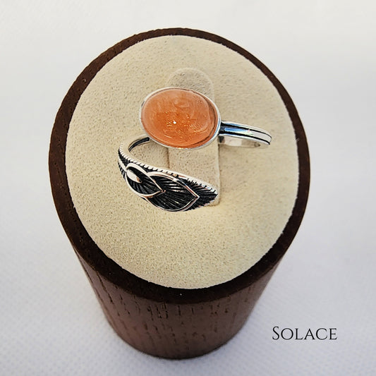 Memorial Ring "Solace" (made with cremation ashes)